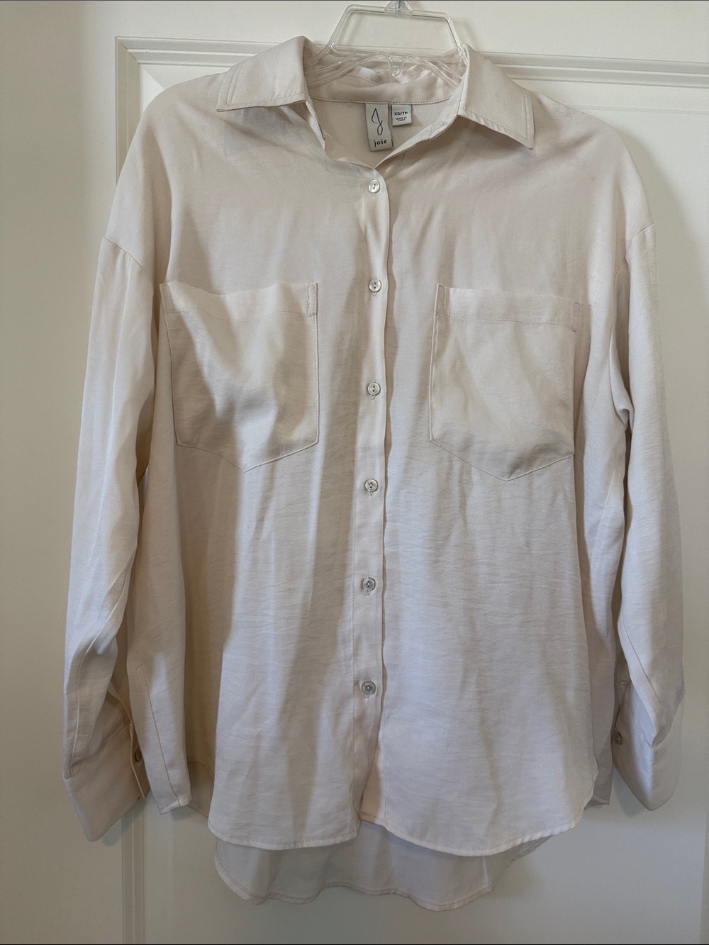 Joie Cream Button-Up Women's Blouse